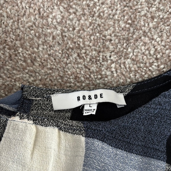 Blue Checkered Blouse - Picture 2 of 3